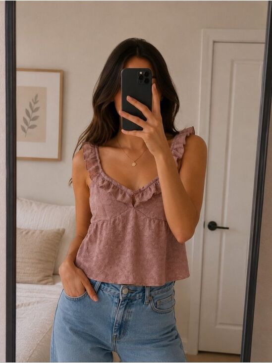 Tops - Cute Pink Top Medium